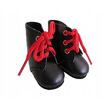 Ботинки Paola Reina черные с красными шнурками, для кукол 32 см (63225)